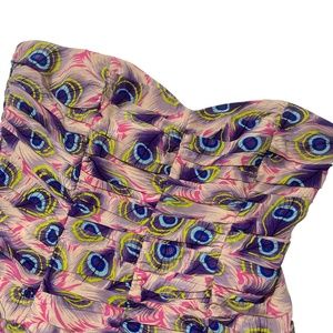 Nanette Lepore 8 Tube Top  Purple Pink Side Stays Strapless